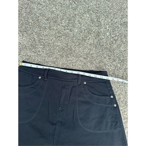 Athleta Bettona Classic Skort Athletic Skirt Pull on Stretchy Black/Gray Size M - Picture 10 of 11